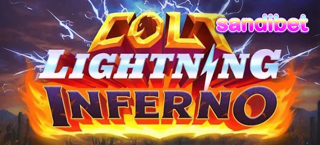 Tampilan visual bertema api dan petir pada slot Colt Lightning Inferno